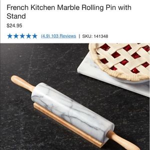 Crate & Barrel Marble Rolling Pin